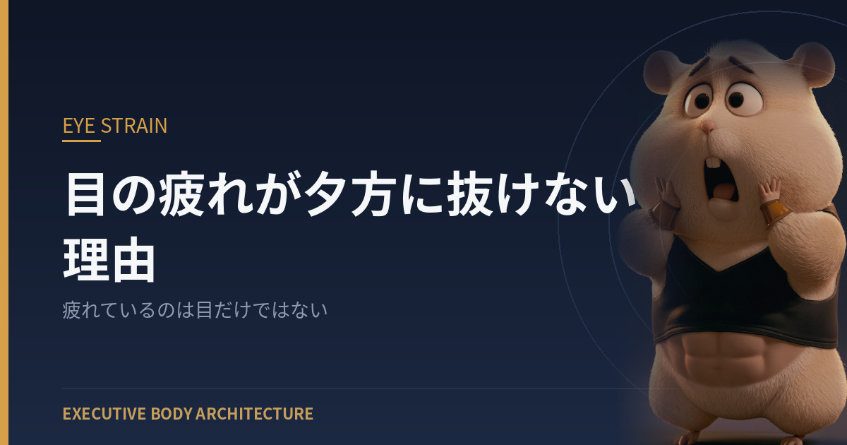 目の疲れが夕方に抜けない理由