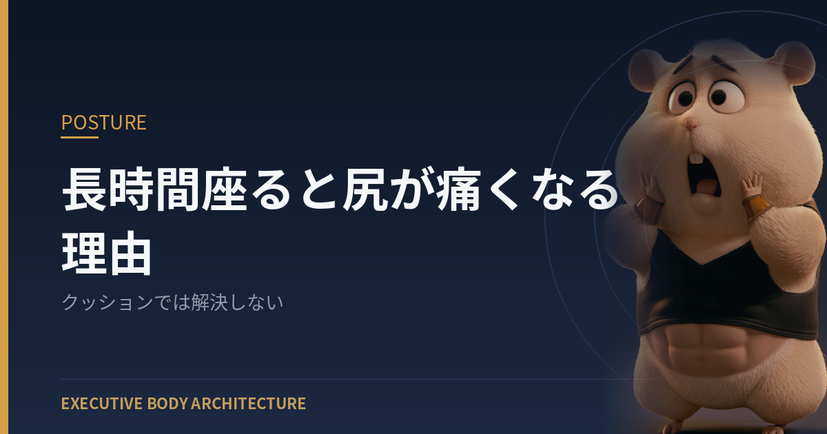 長時間座ると尻が痛くなる理由